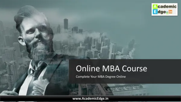 DIstance MBA Course From Top Distance Education University in India