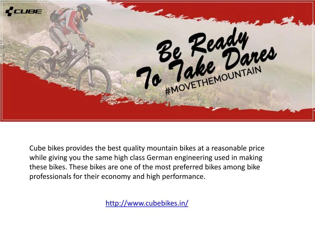 cube bikes provides the best quality mountain