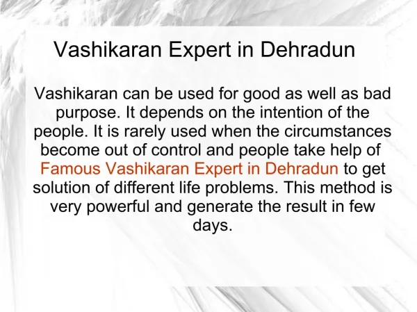Famous Vashikaran Expert in Dehradun