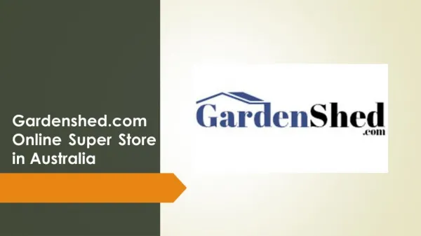 Garden Sheds, Timber Sheds, Easy Sheds | Gardenshed.com