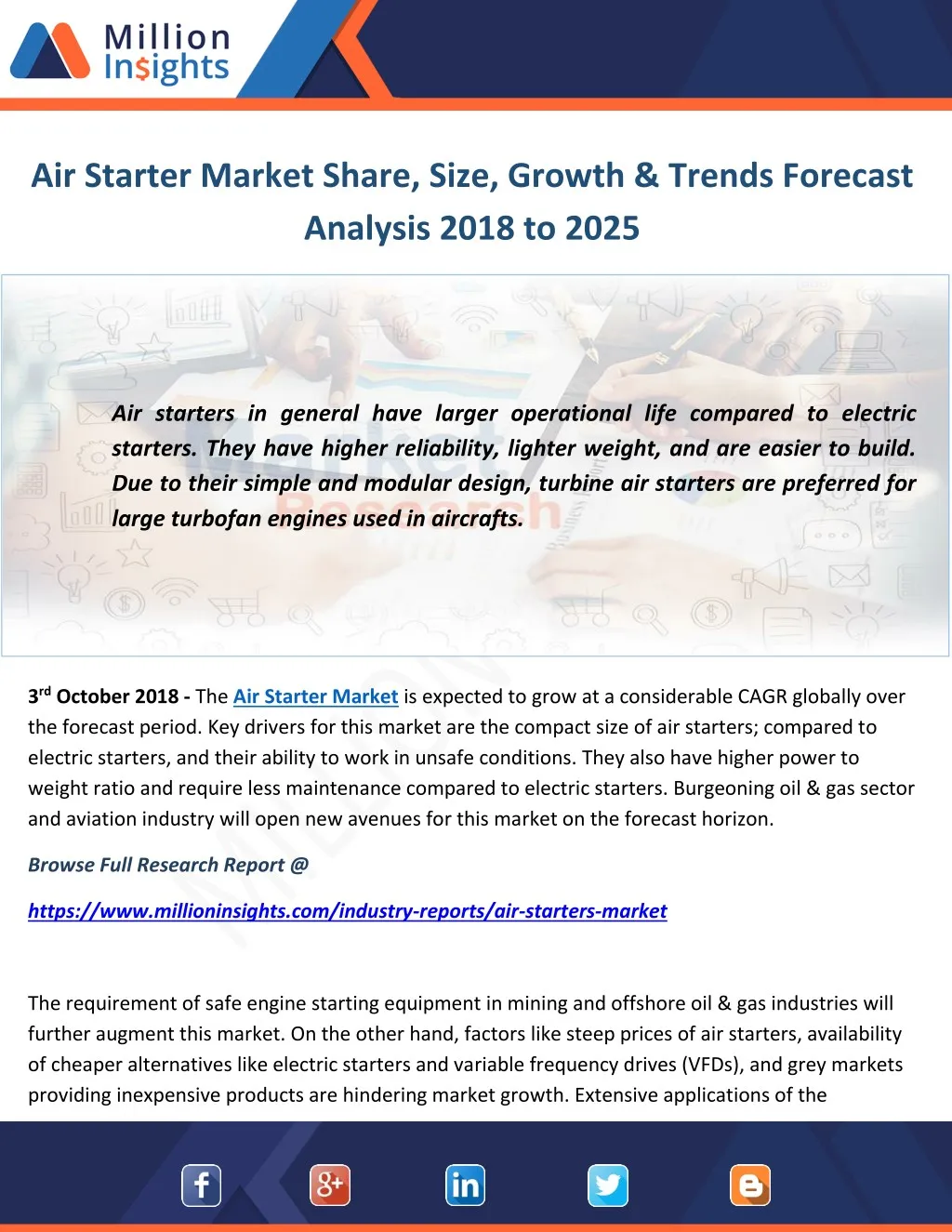 air starter market share size growth trends