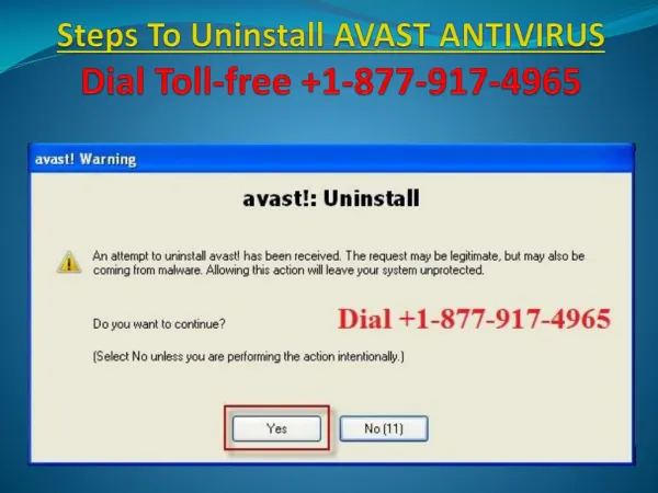 Steps to completely uninstall Avast antivirus