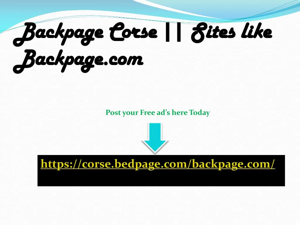 backpage corse sites like backpage com