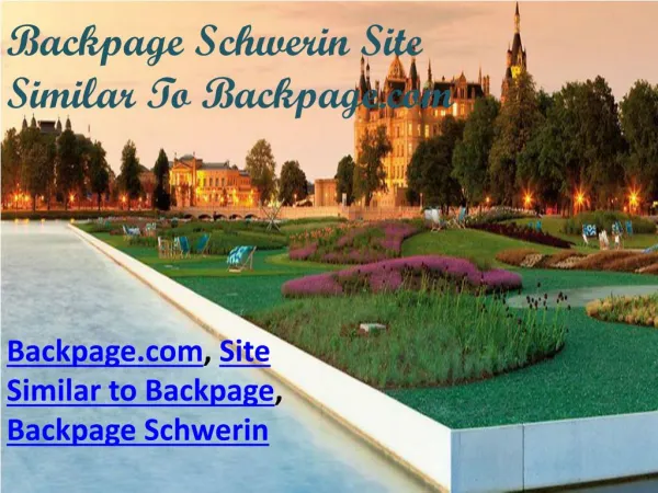 Backpage Schwerin Site Similar To Backpage.com