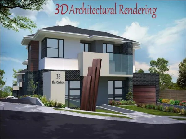 3D Architectural rendering, 3D Architectural renders