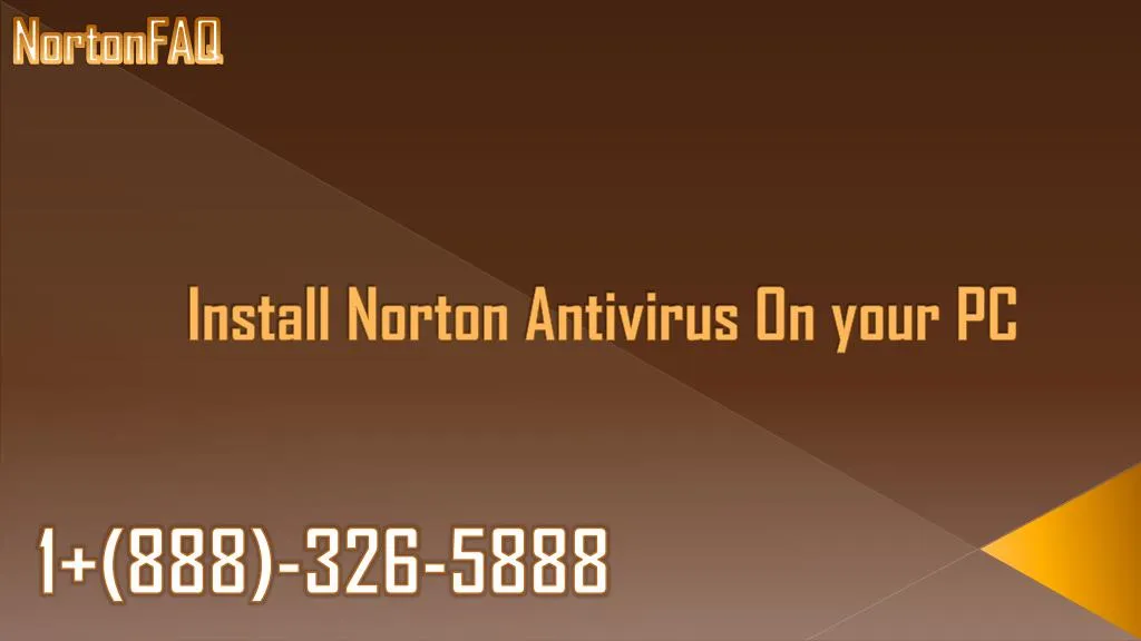 install norton antivirus on your pc