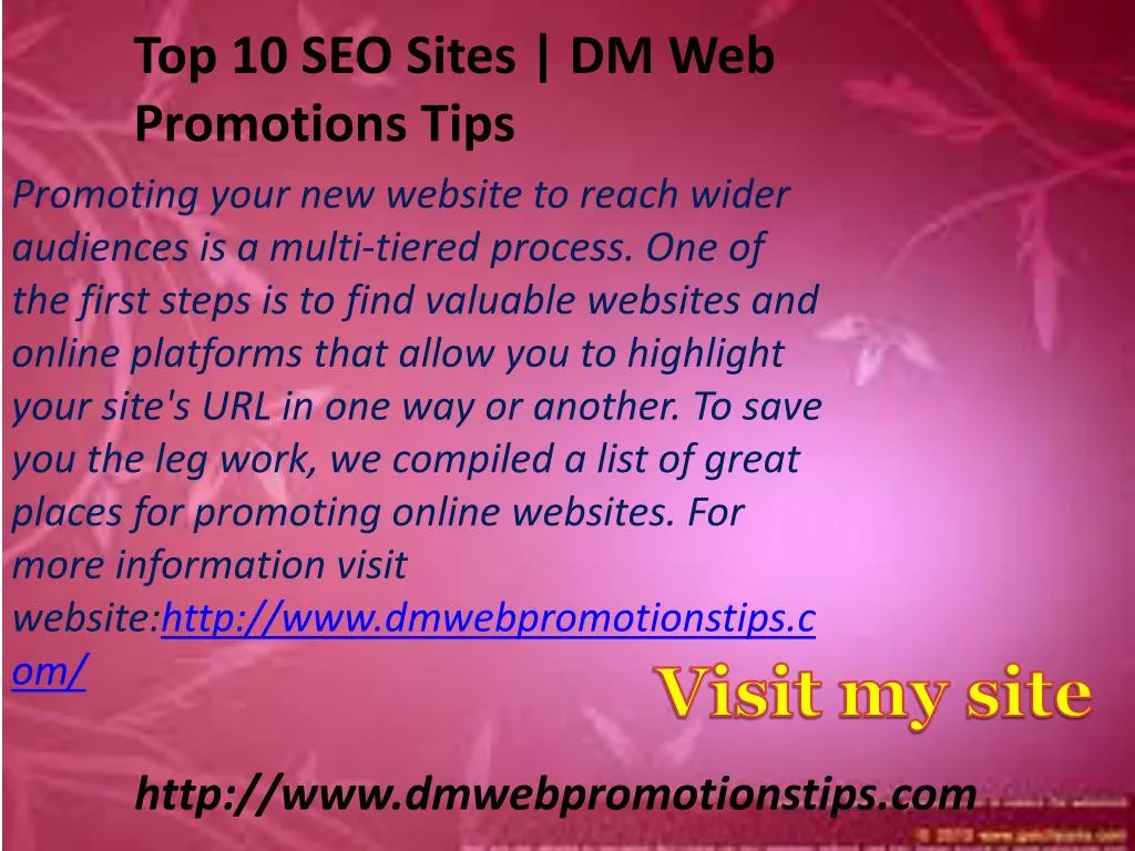 promoting your new website to reach wider