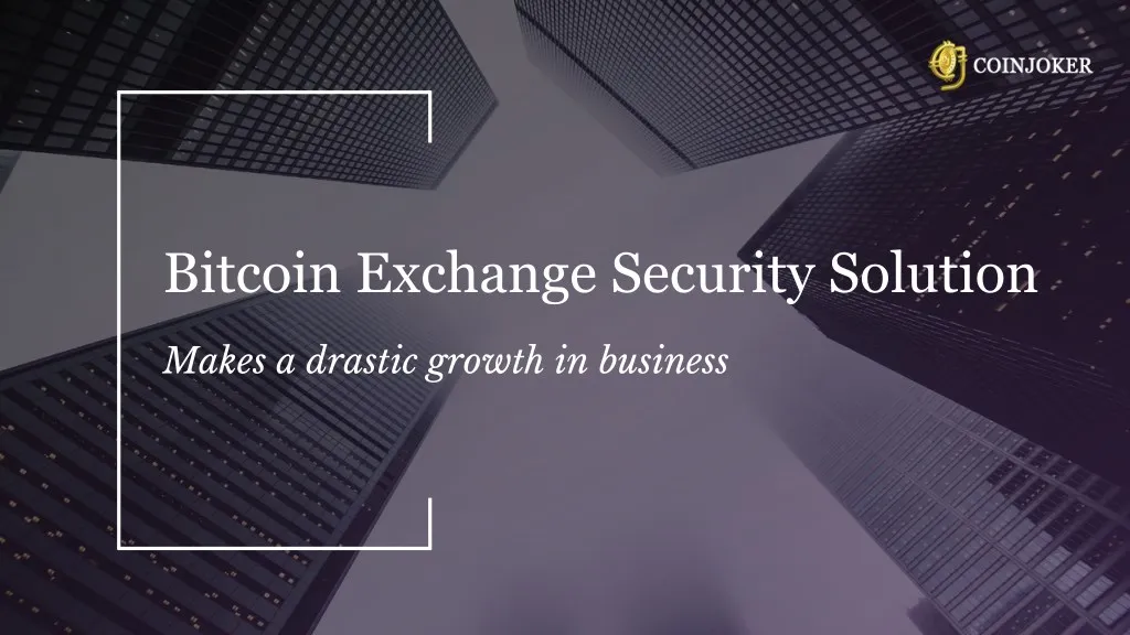 bitcoin exchange security solution