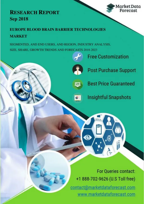 Europe Blood Brain Barrier Technologies Market(2018–2023) - Global Industry Analysis, Growth, Trends and Forecasts