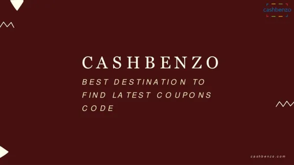 Online shopping coupon code - Cashbenzo