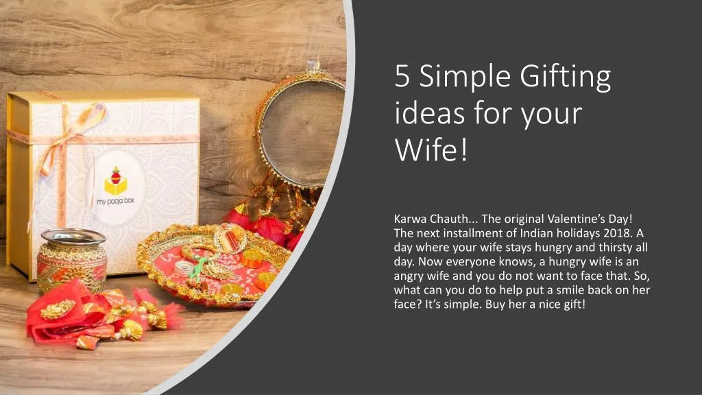 5 simple gifting ideas for your wife