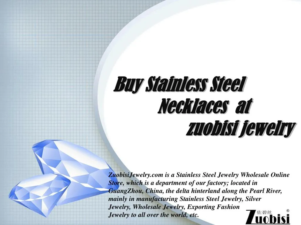buy stainless steel necklaces at zuobisi jewelry