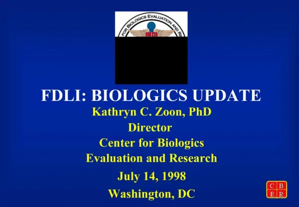 FDLI: BIOLOGICS UPDATE