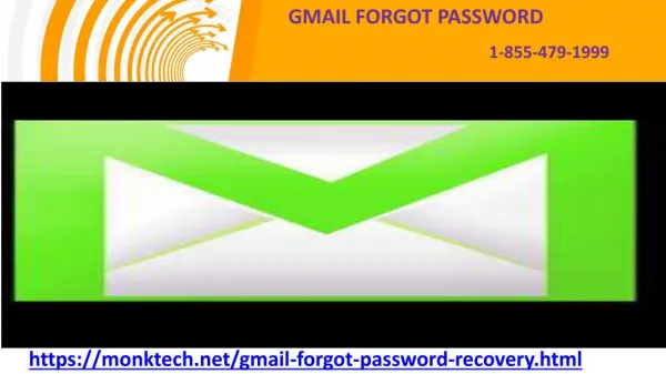 Fix authentication error with Gmail forgot password service 1-855-479-1999