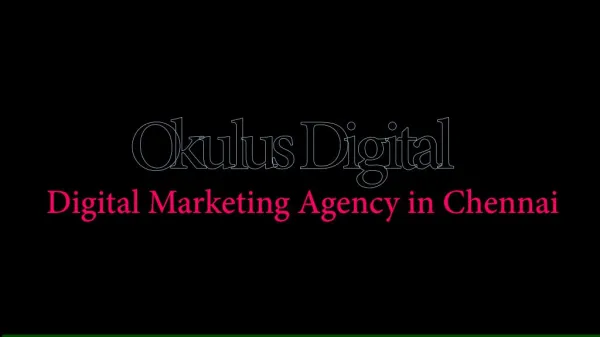 Okulus Digital - Digital Marketing Agency in Chennai