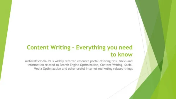 Content Writing – Everything you need to know