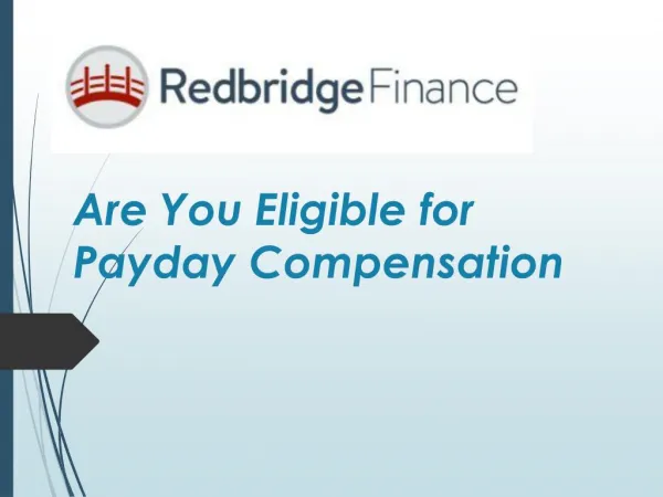 Are You Eligible for Payday Compensation