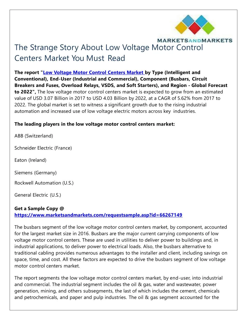 the strange story about low voltage motor control