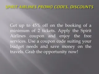 Cheap Flights: Spirit Airlines Airline Ticket Deals