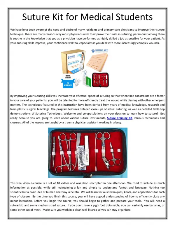 Horizontal Mattress Suture