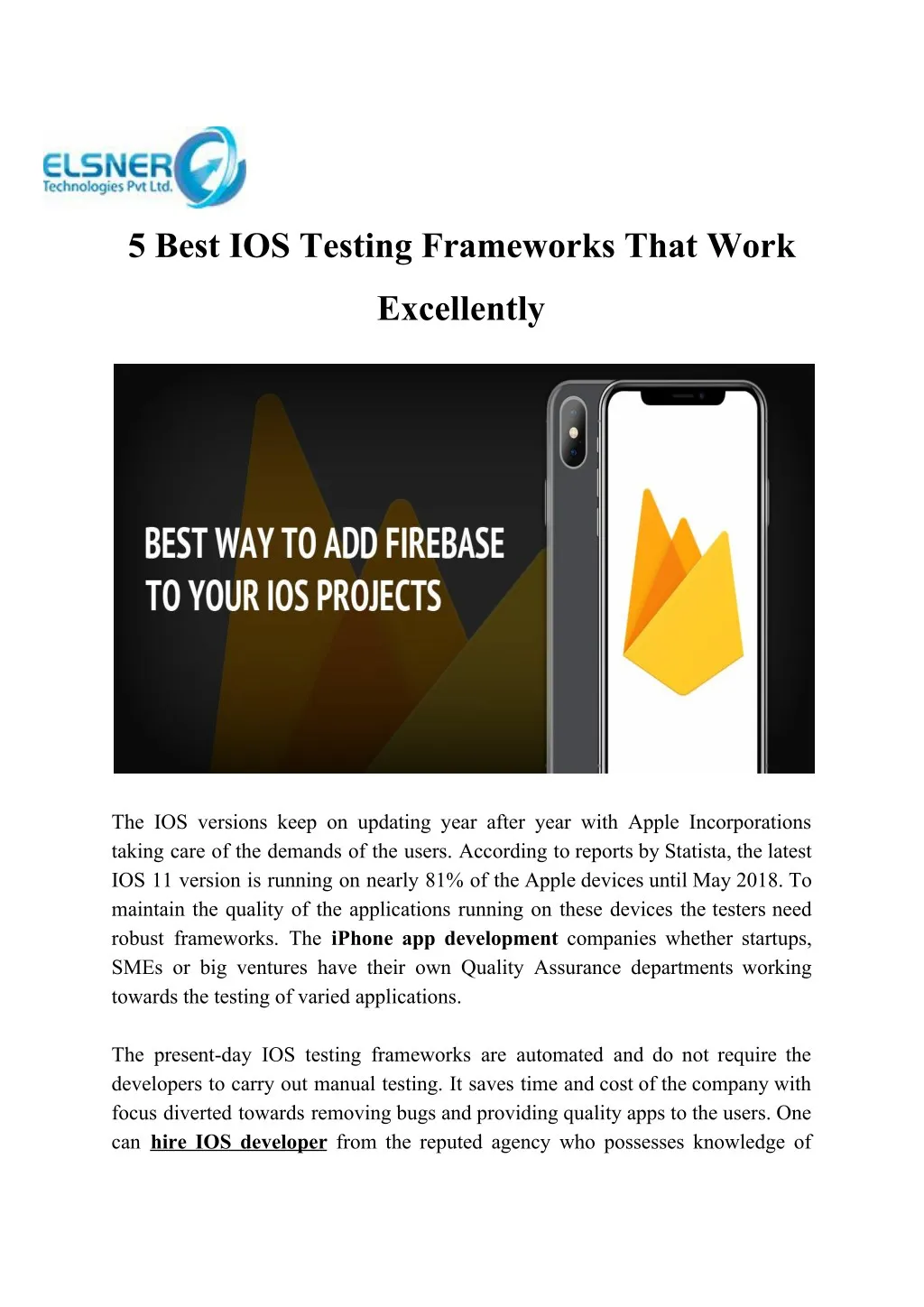 5 best ios testing frameworks that work