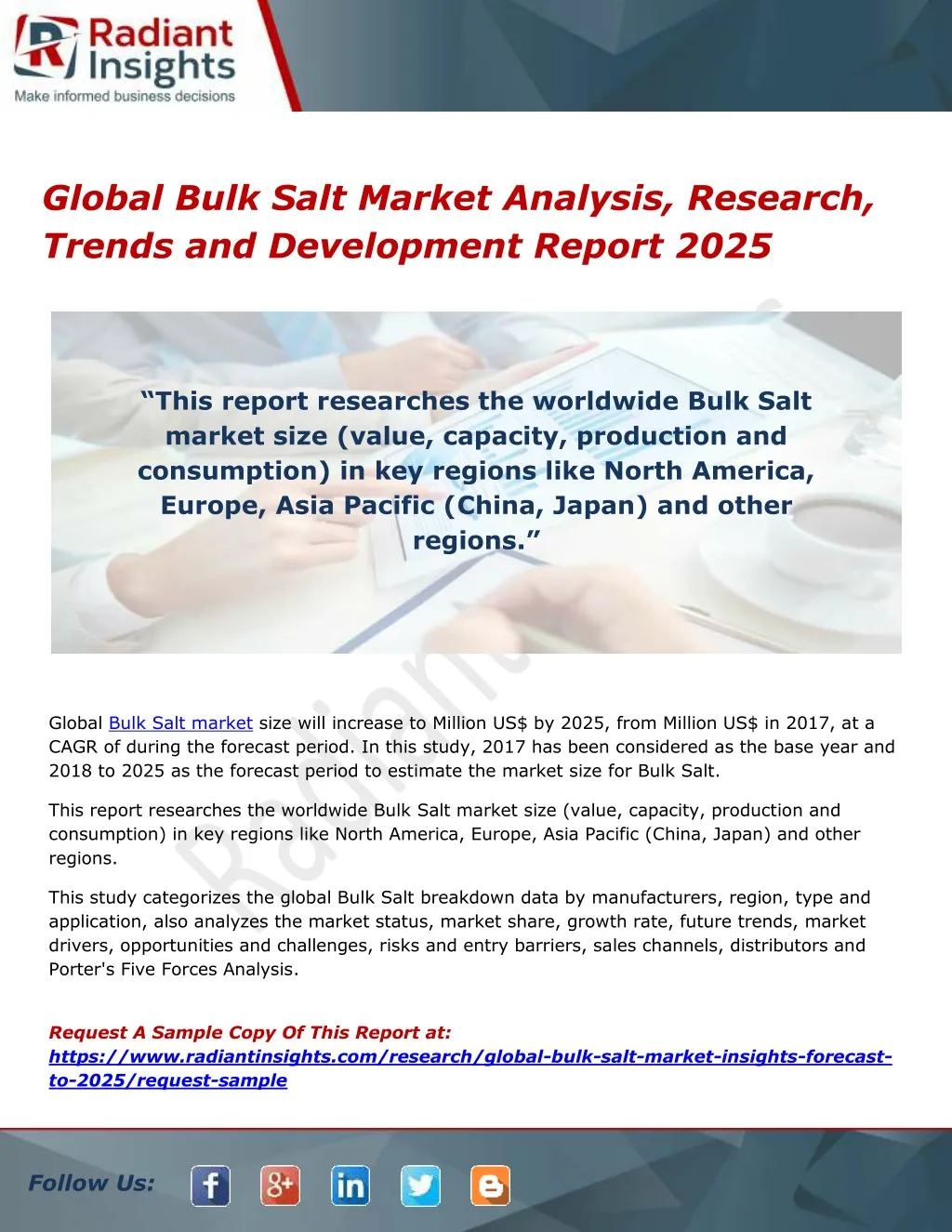 global bulk salt market analysis research trends