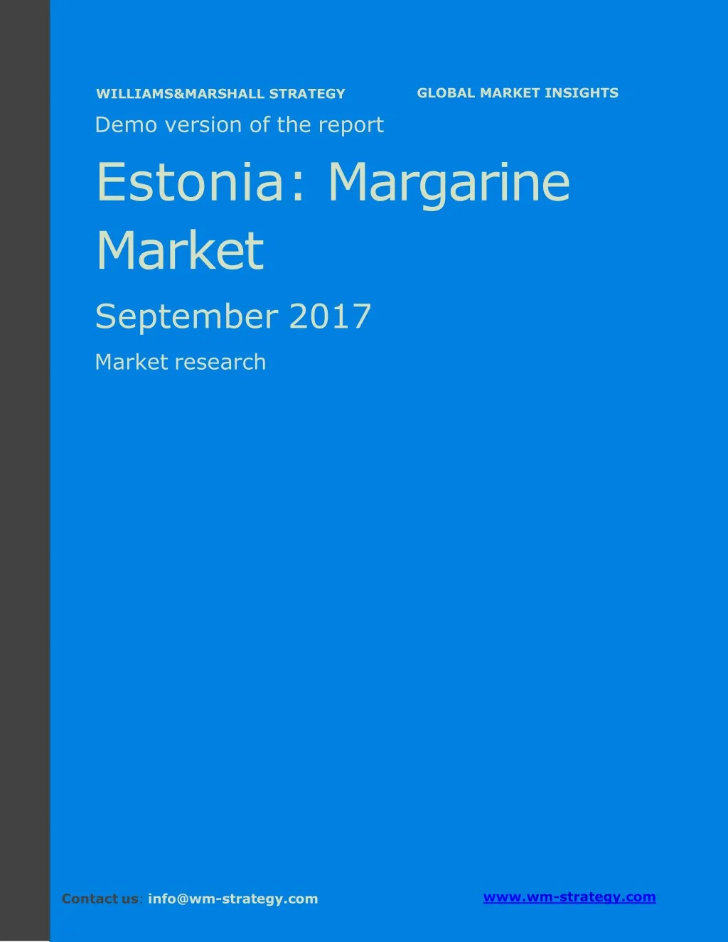 demo version estonia margarine market september