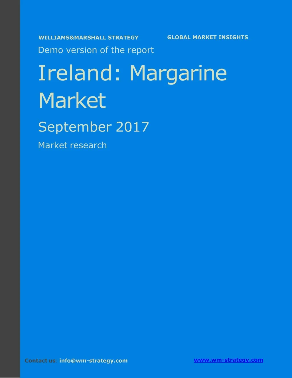 demo version ireland margarine market september