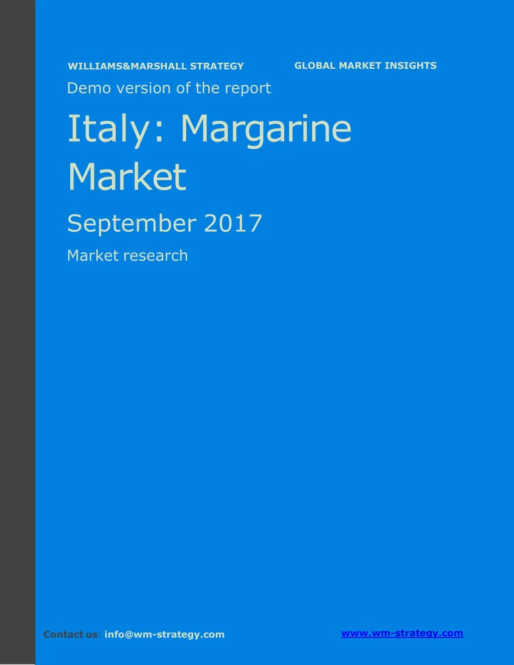 demo version italy margarine market september 2017
