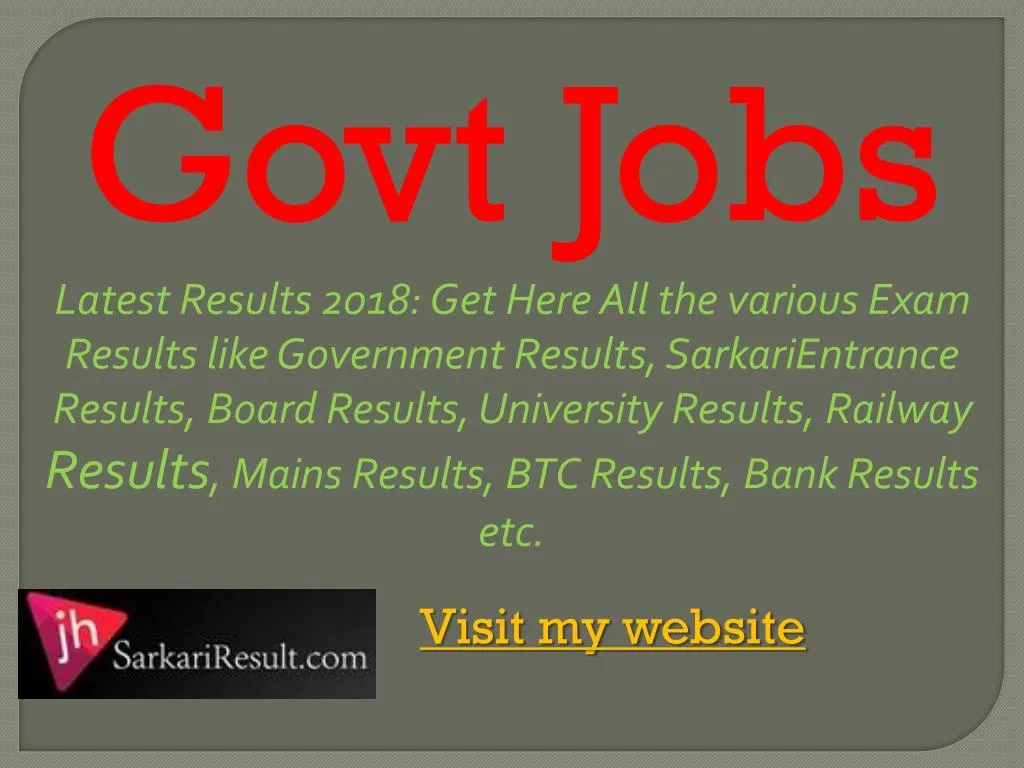 govt jobs