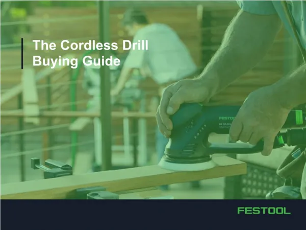 What to Look for in a Cordless Drill