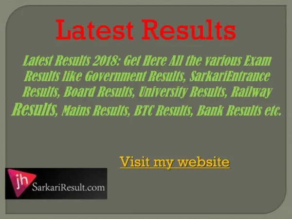latest results