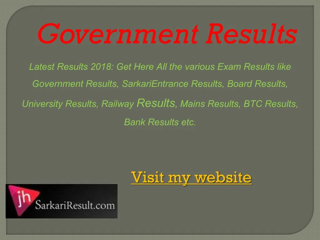 government results