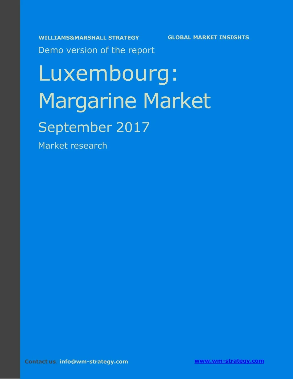 demo version luxembourg margarine market
