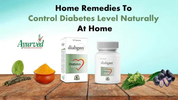 Home Remedies to Control Diabetes Level Naturally at Home
