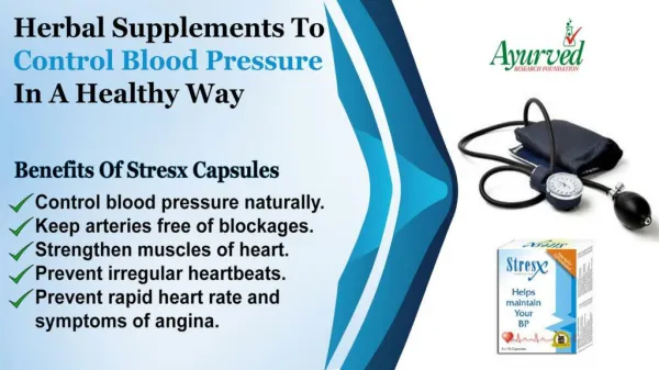 Herbal Supplements to Control Blood Pressure in a Healthy Way