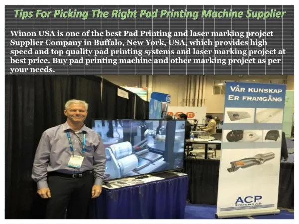 Tips For Picking The Right Pad Printing Machine Supplier