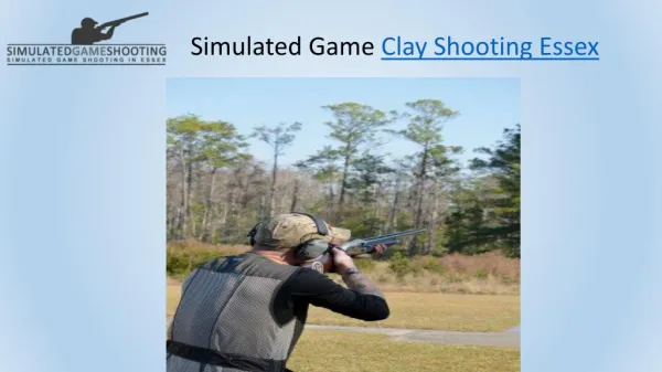 Simulated Game Clay Shooting Essex