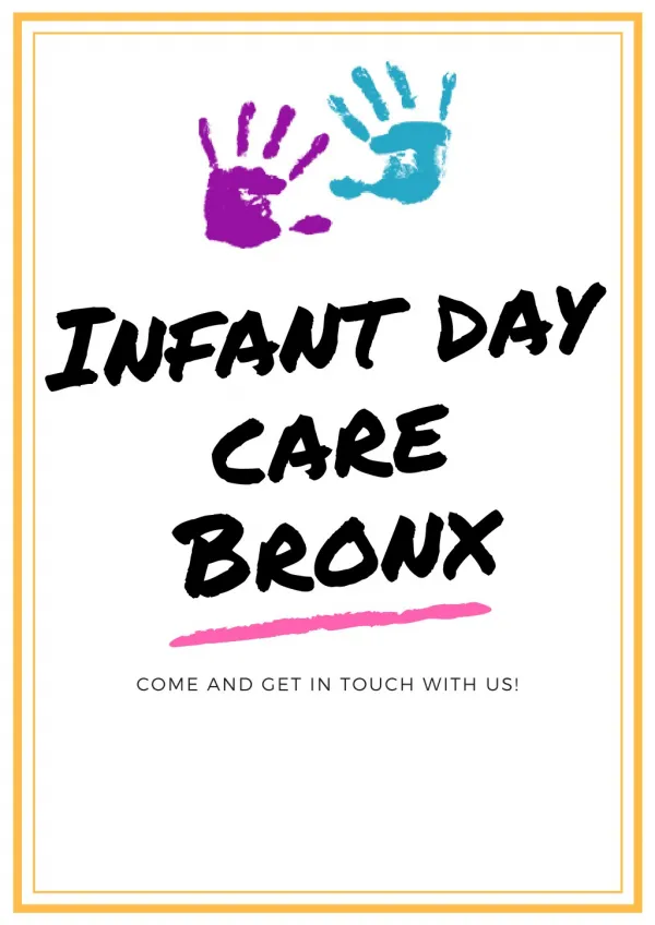 Infant day care Bronx - Brainy Tots childcare