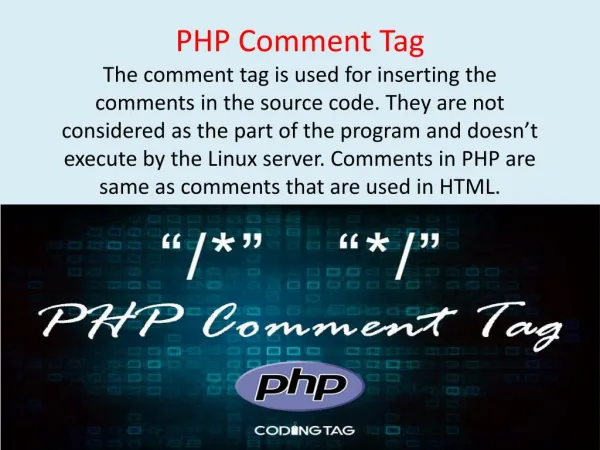 PHP Comment Tag