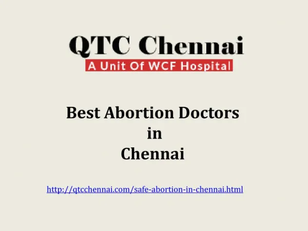 Best Abortion Centers in Chennai