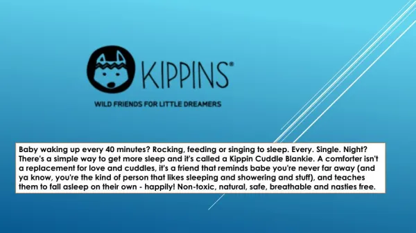 Best baby comforter - Kippins