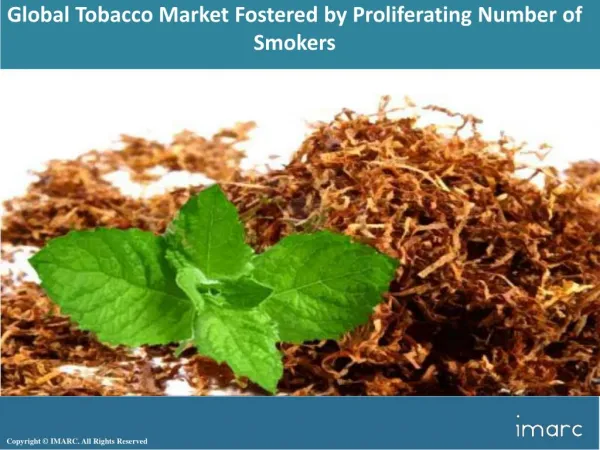 Global Tobacco Market 2018: Region Wise Analysis of Top Players in Market by Types and Application