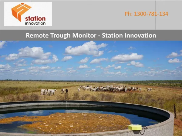 Remote Trough Monitor - Station Innovation