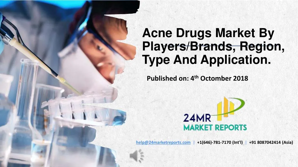 acne drugs market by players brands region type and application