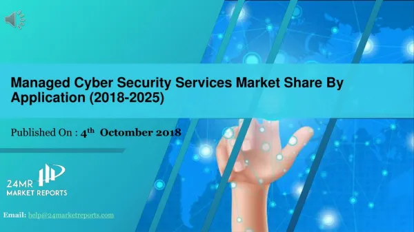 Managed cyber security services market share by application (2018 2025)