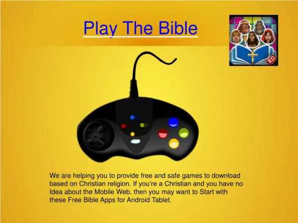 Christian Video Games - www.playthebible.com