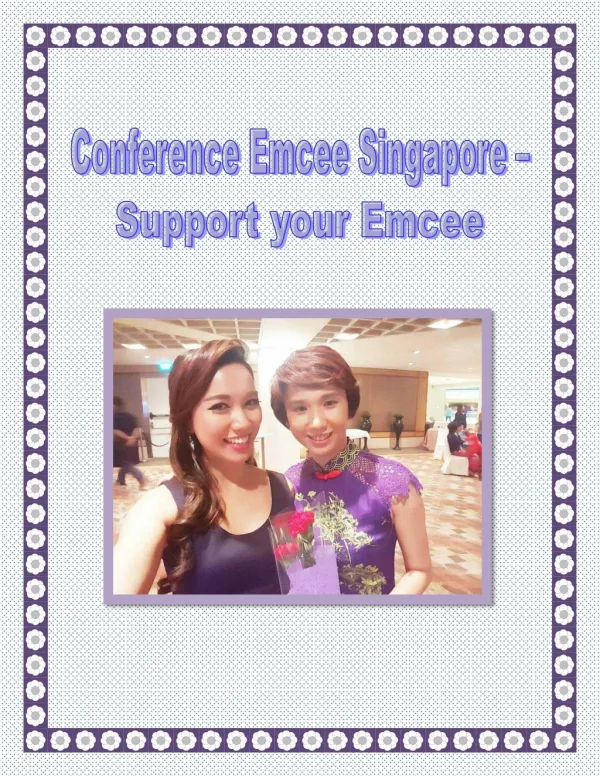 Emcees Singapore Tips By Conference Emcee Singapore