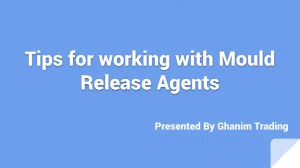 Mould Release Agents in UAE | Ghanim Trading