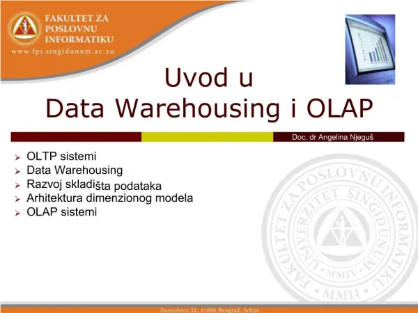 Uvod u Data Warehousing i OLAP